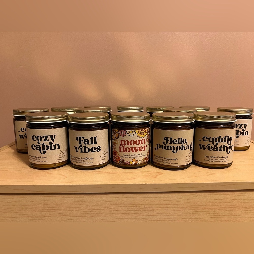 Fall scented candles